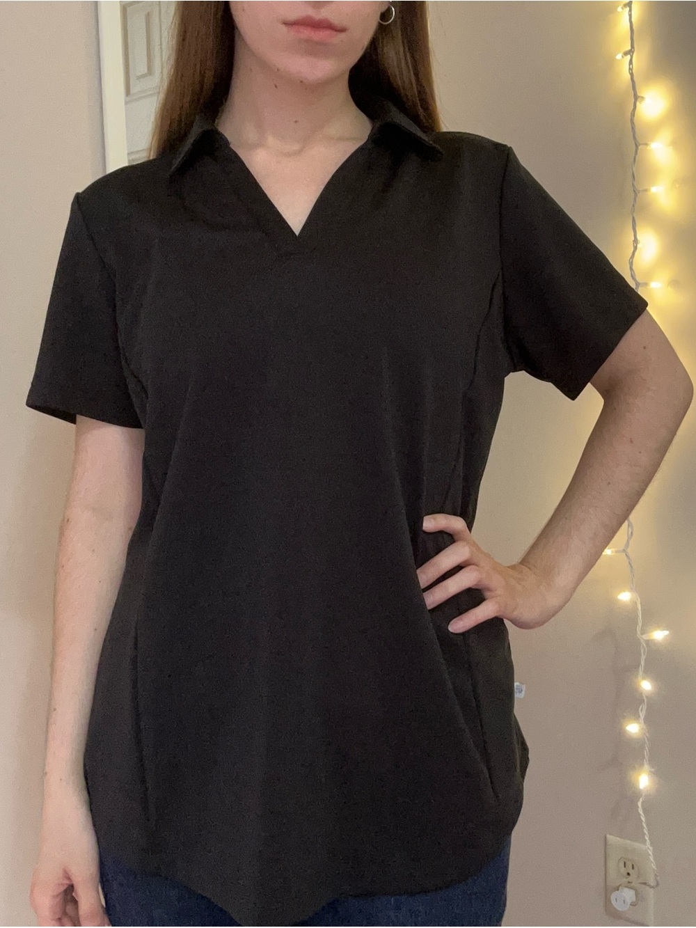 Black Collared Top